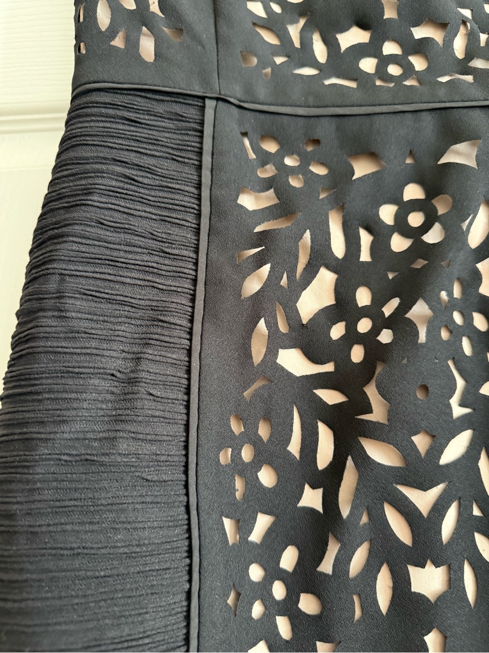 Maeve Black Laser-Cut Mini Dress - Picture 6 of 7